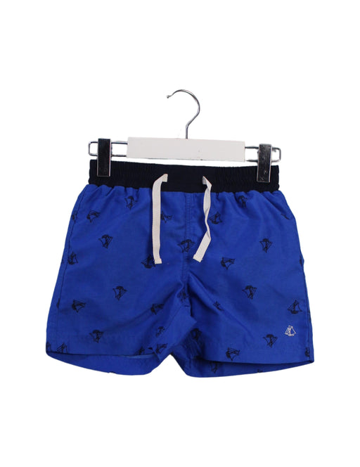 A Blue Swim Shorts from Petit Bateau in size 3T for boy. (Front View)