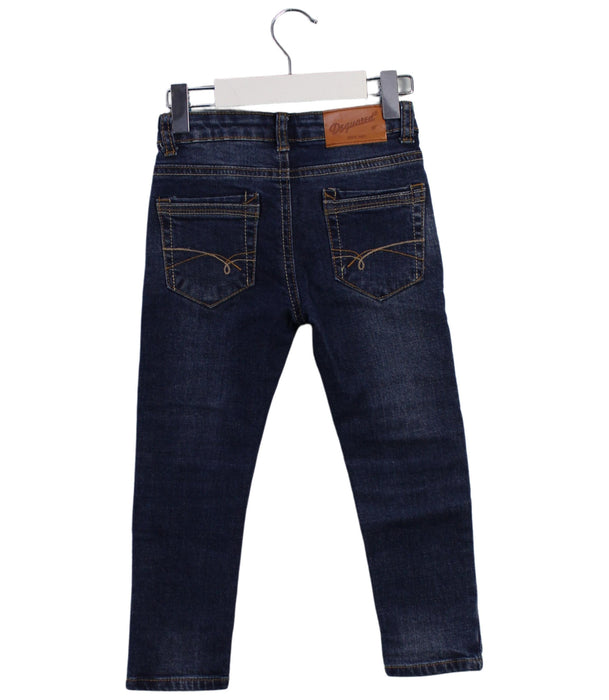 A Blue Jeans from DSquared2 in size 4T for girl. (Back View)