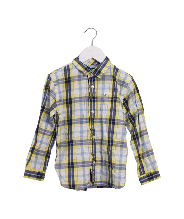 A Yellow Shirts from Tommy Hilfiger in size 4T for boy. (Front View)