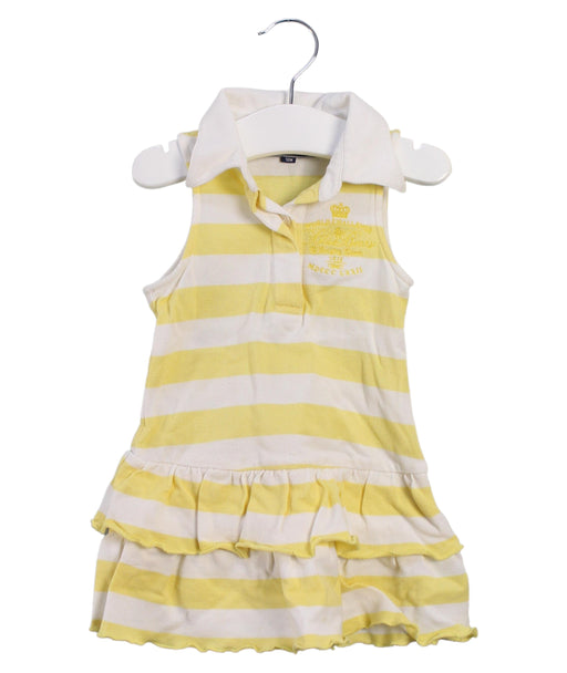 A Yellow Sleeveless Dresses from Nicholas & Bears in size 6-12M for girl. (Front View)