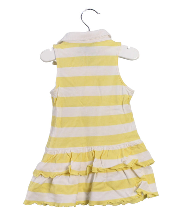 A Yellow Sleeveless Dresses from Nicholas & Bears in size 6-12M for girl. (Back View)