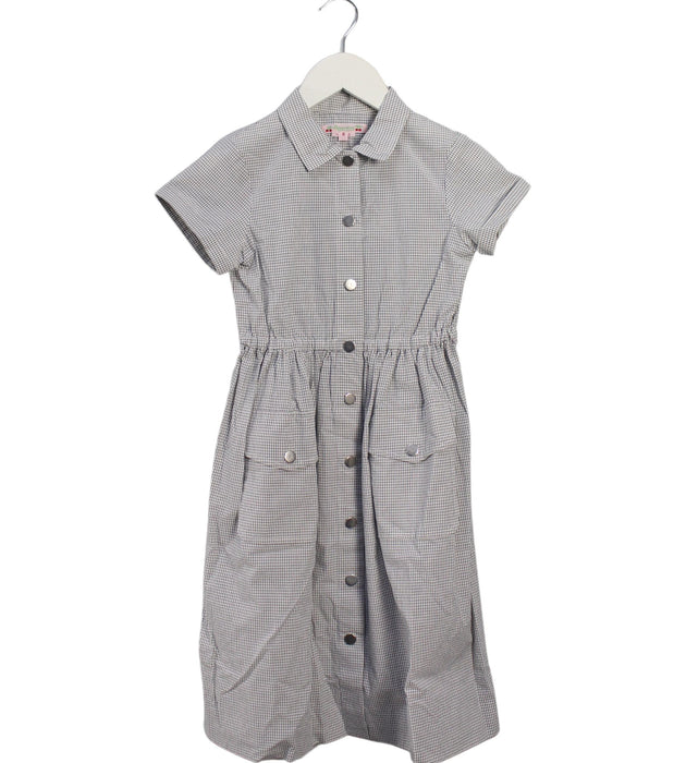A Blue Short Sleeve Dresses from Bonpoint in size 6T for girl. (Front View)