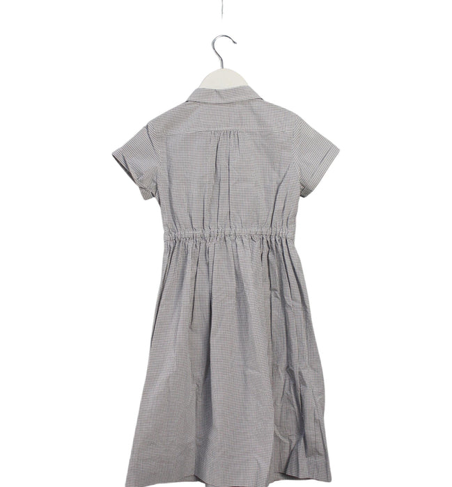 A Blue Short Sleeve Dresses from Bonpoint in size 6T for girl. (Back View)