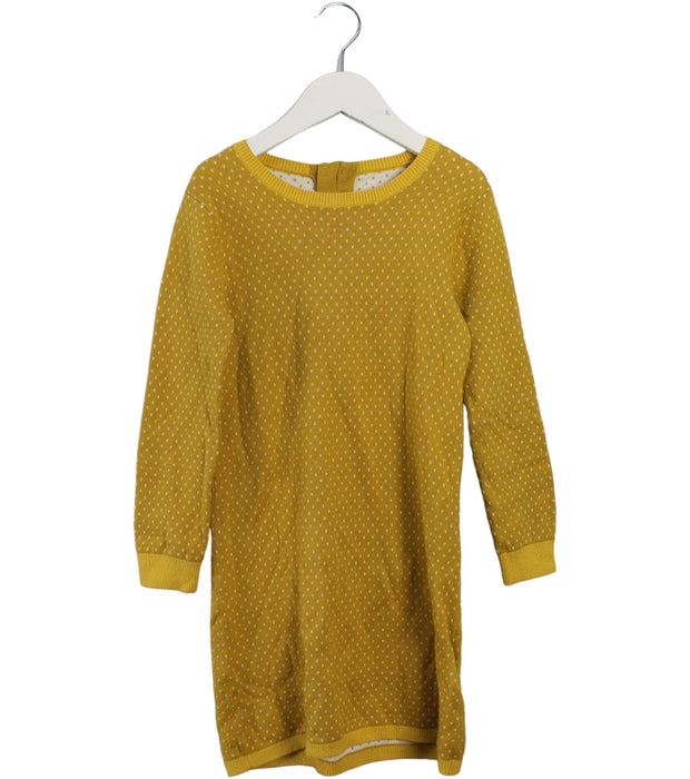 A Yellow Sweater Dresses from Chloe in size 5T for girl. (Front View)