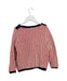 A Red Knit Sweaters from Petit Bateau in size 6T for girl. (Back View)