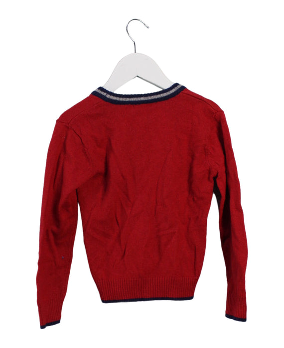 A Red Cardigans from Nautica in size 3T for boy. (Back View)