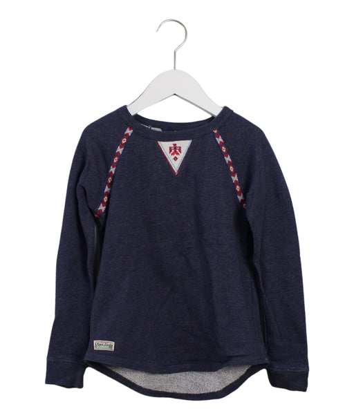 A Navy Crewneck Sweatshirts from Polo Ralph Lauren in size 6T for girl. (Front View)
