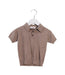 A Brown Short Sleeve Tops from Excuse My French in size 4T for girl. (Front View)