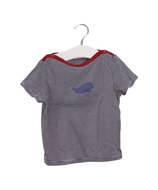 A Black Short Sleeve Tops from Petit Bateau in size 3T for girl. (Front View)