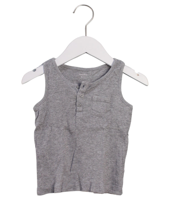A Grey Sleeveless Tops from Bout'Chou in size 3T for girl. (Front View)