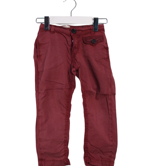 A Red Casual Pants from Fendi in size 3T for boy. (Front View)