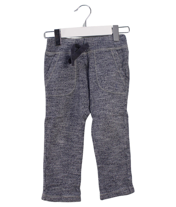A Grey Sweatpants from Petit Bateau in size 3T for girl. (Front View)