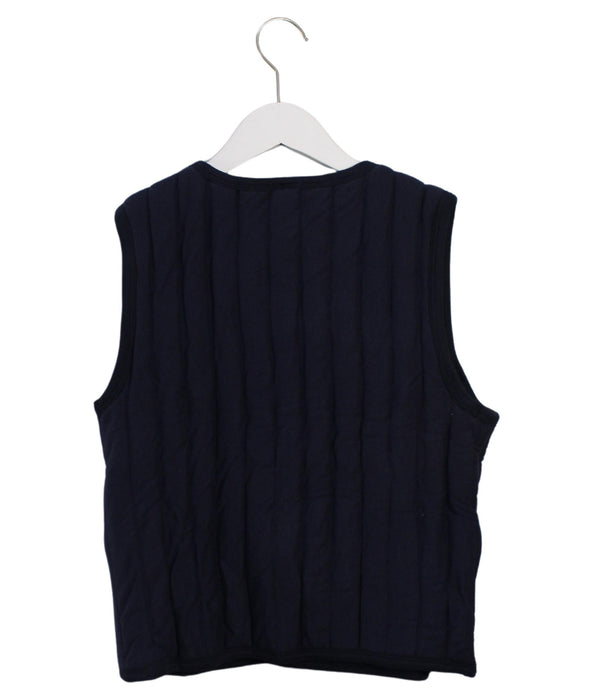 A Navy Outerwear Vests from Petit Bateau in size 12Y for boy. (Back View)
