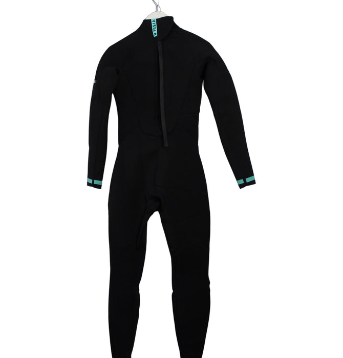 A Black Wetsuits from Vissla in size 12Y for boy. (Back View)