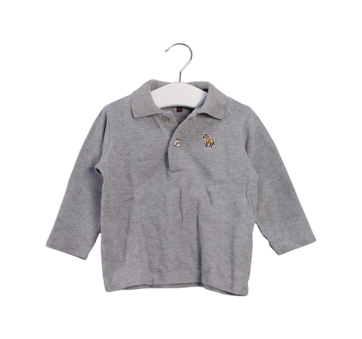 A Grey Long Sleeve Polos from Paul Smith in size 2T for boy. (Front View)