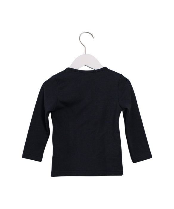 A Black Long Sleeve Tops from Aigle in size 4T for girl. (Back View)