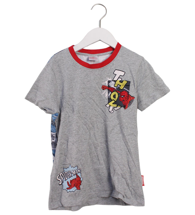 A Grey Short Sleeve T Shirts from Marvel in size 10Y for boy. (Front View)