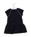 A Navy Short Sleeve Dresses from Mayoral in size 6-12M for girl. (Back View)