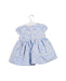 A Blue Sleeveless Dresses from Miranda in size 12-18M for girl. (Back View)