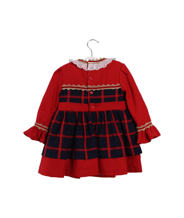 A Red Sweater Dresses from Miranda in size 3T for girl. (Back View)