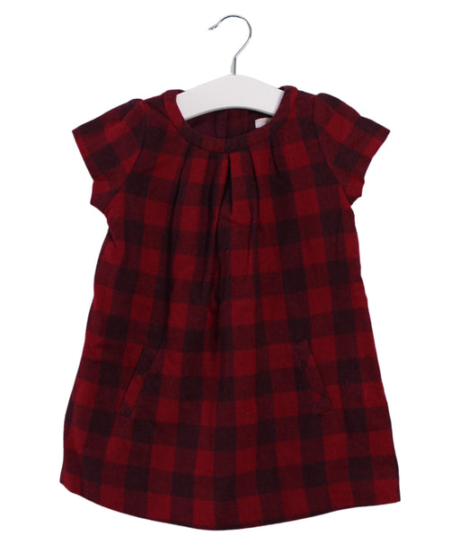 A Red Short Sleeve Dresses from Jacadi in size 2T for girl. (Front View)