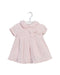 A Pink Short Sleeve Dresses from Tutto Piccolo in size 3-6M for girl. (Front View)