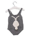 A Grey Sleeveless Bodysuits from Stella McCartney in size 3-6M for girl. (Back View)