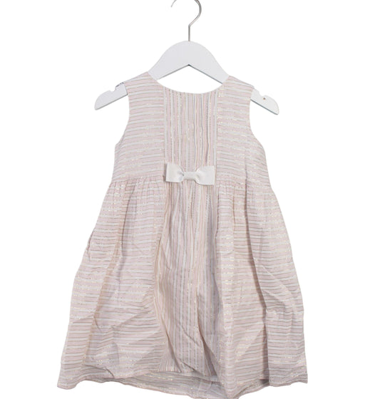 A White Sleeveless Dresses from Chickeeduck in size 4T for girl. (Front View)