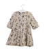 A Beige Long Sleeve Dresses from Bonpoint in size 3T for girl. (Back View)