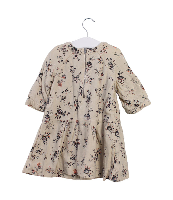 A Beige Long Sleeve Dresses from Bonpoint in size 3T for girl. (Back View)