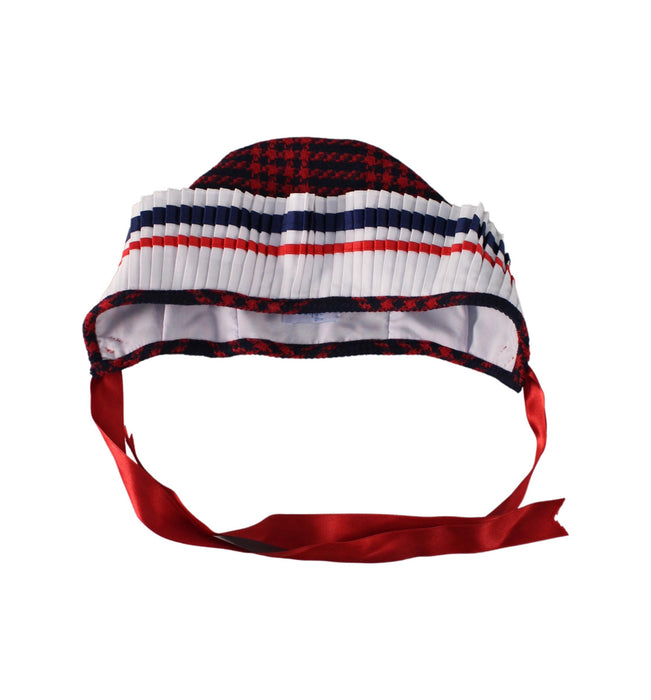 A Red Winter Hats from Foque in size 18-24M for girl. (Front View)
