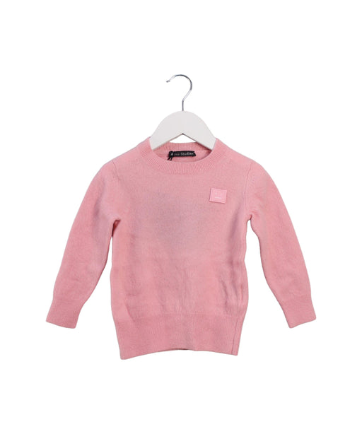 A Pink Knit Sweaters from Acne Studios in size 3T for girl. (Front View)