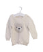 A White Knit Sweaters from Seed in size 6-12M for girl. (Front View)