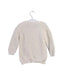 A White Knit Sweaters from Seed in size 6-12M for girl. (Back View)