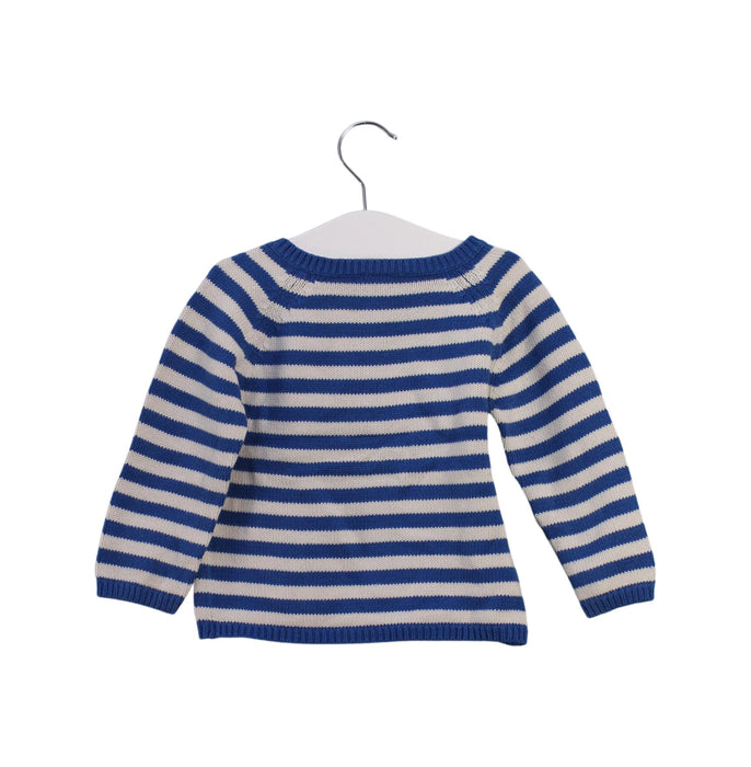 A White Knit Sweaters from Petit Bateau in size 6-12M for girl. (Back View)