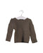 A Brown Crewneck Sweatshirts from Petit Bateau in size 6-12M for girl. (Front View)