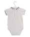 A White Short Sleeve Bodysuits from Jacadi in size 6-12M for boy. (Back View)