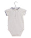 A White Short Sleeve Bodysuits from Jacadi in size 6-12M for boy. (Back View)
