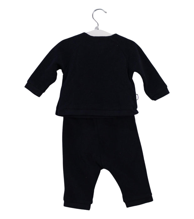 A Black Pants Sets from Jacadi in size 3-6M for girl. (Back View)