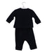 A Black Pants Sets from Jacadi in size 3-6M for girl. (Back View)