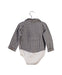 A Black Long Sleeve Bodysuits from Laranjinha in size 6-12M for boy. (Back View)