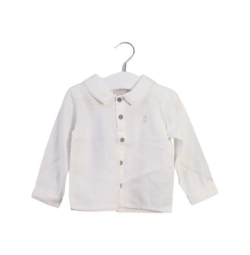 A White Shirts from Paz Rodriguez in size 6-12M for girl. (Front View)