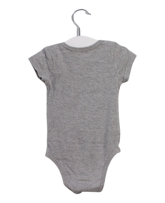 A Grey Short Sleeve Bodysuits from Calvin Klein in size 3-6M for boy. (Back View)