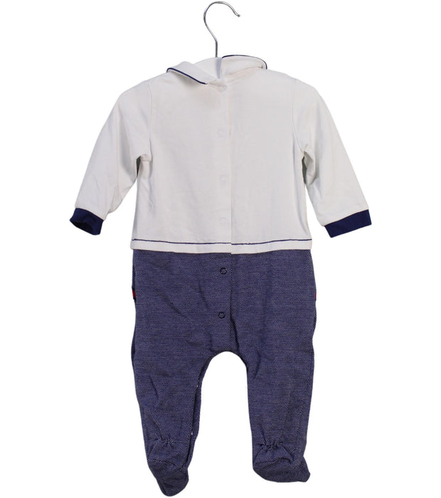 A White Long Sleeve Jumpsuits from Mayoral in size 0-3M for boy. (Back View)