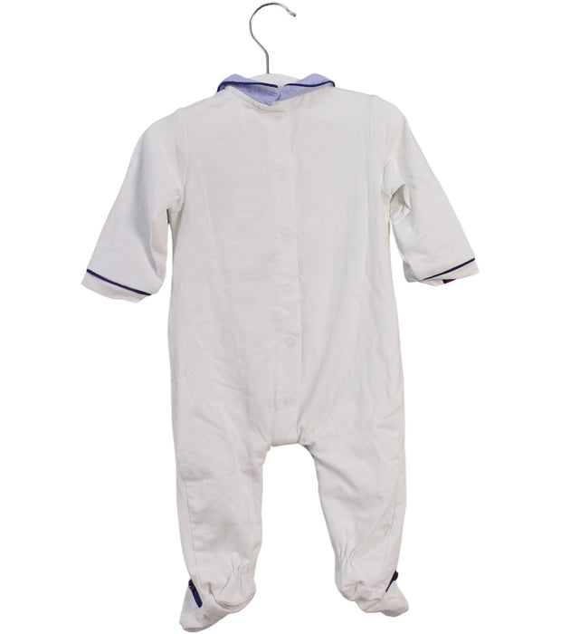 A White Long Sleeve Jumpsuits from Mayoral in size 0-3M for boy. (Back View)