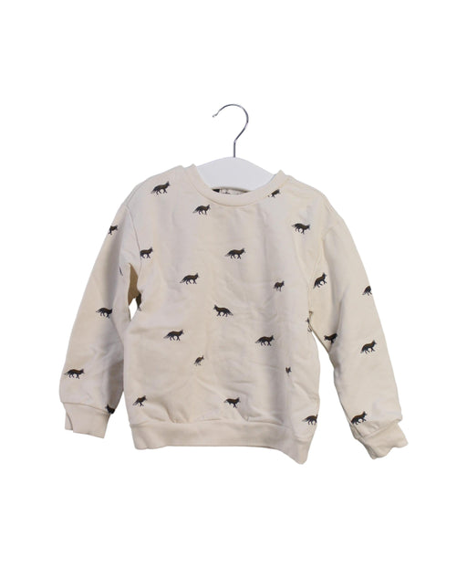 A White Crewneck Sweatshirts from Miles the Label in size 2T for boy. (Front View)