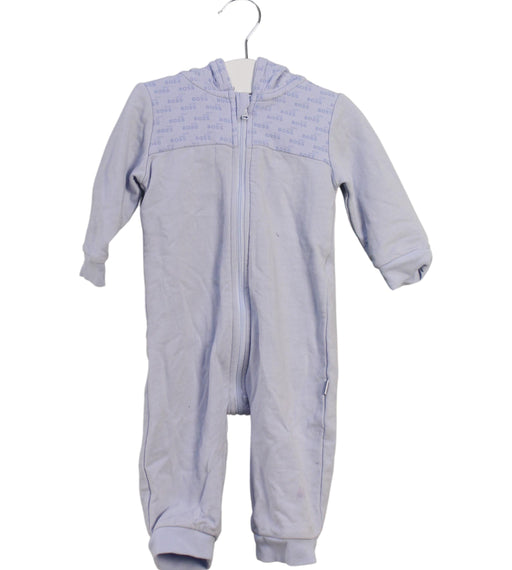 A Purple Long Sleeve Jumpsuits from Boss in size 3-6M for girl. (Front View)