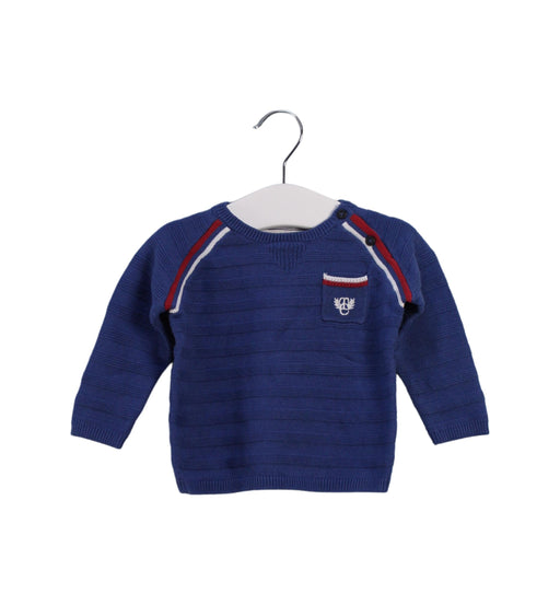 A Blue Knit Sweaters from Tartine et Chocolat in size 3-6M for boy. (Front View)