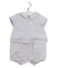 A White Short Sleeve Rompers from Tartine et Chocolat in size 3-6M for girl. (Front View)