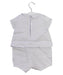 A White Short Sleeve Rompers from Tartine et Chocolat in size 3-6M for girl. (Back View)